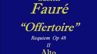 Faure Alto Requiem Offertoire [upl. by Assiran]