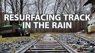 Resurfacing Railway Track In The Rain and Snow [upl. by Florenza384]