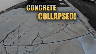 Concrete Driveway collapse repair OdellCompleteConcrete [upl. by Ezalb]