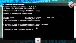 Crear Usuarios Desde CMD Y Darle Privilegios De Administrador  Windows XP [upl. by Idleman]