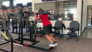 Keiser Standing DL heel raise  4 position iso  reps [upl. by Joyan]