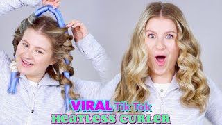 VIRAL TikTok HEATLESS Hair Curler [upl. by Neyuh]