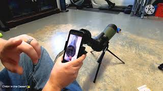 Gosky 2060x60 Phone Mount And Spotting Scope Review [upl. by Haye]