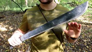 Ontario Sawback Machete 18quot after 5 months of use [upl. by Cindra]