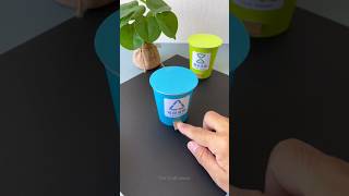 How to make Easy Origami Paper Dustbin DIY Paper Trash Bin dustbin kaise banate hai The Craft ideas [upl. by Nylcoj]