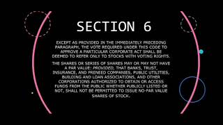 Corporation Law l Voting and NonVoting Shares l Common amp Preferred Stocks l Secs 5amp6 of RA 11232 [upl. by Genni398]