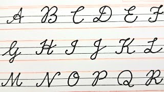 cursive writing capital letters A to Z for beginners Cursive writing कैसे लिखे cursivewriting [upl. by Vola101]