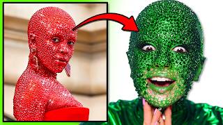 I Tried Sticking 30000 Crystals on My Face [upl. by Hsetirp]