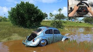 Rebuilding HERBIE  Volkswagen Beetle –NFS HEAT  Logitech G29 Gameplay [upl. by Anelas]