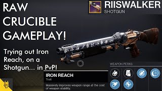 Destiny 2 Crucible  Iron Reach but on a SHOTGUN  Raw Control Gameplay Season of the Splicer [upl. by Walston6]