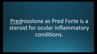 How to pronounce prednisolone Pred Forte Memorizing Pharmacology Video Flashcard [upl. by Netnerb856]