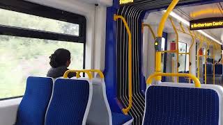 Supertram Sheffield 399201 Journey on 28072024 Tram Train [upl. by Reiss]