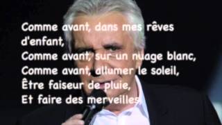 Michel Sardou  Laigle noir avec lyrics [upl. by Nidnarb]