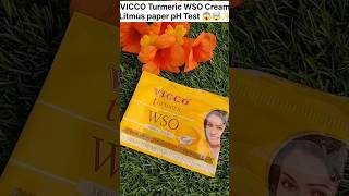 VICCO Turmeric WSO Cream pH Test ✨😱🤯shorts trending vicco subscribe viral [upl. by Disharoon]