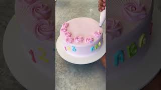 how to decorate cakes for teachers or teachers with rosettes in chantilly [upl. by Rezeile741]