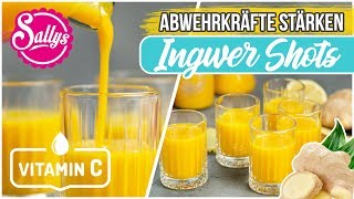 Abwehrkräfte stärken  Ingwer Kurkuma Zitronen Shots  Sallys Welt [upl. by Nilhtac157]