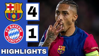 🔴Barcelona vs Bayern Munich 41 Extended HIGHLIGHTS  UEFA Champions League [upl. by Nyletak]