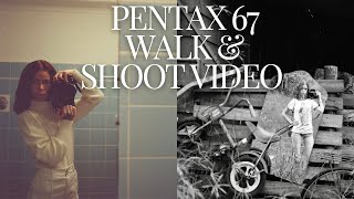 Pentax 67 film photography walk amp shoot video [upl. by Elamef]