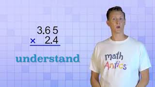 Math Antics Decimal Multiplication [upl. by Brittani]