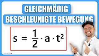 Gleichmäßig beschleunigte Bewegung TEIL1  Grundlagen Physik  Physik für Mediziner [upl. by Crandall]