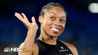 Allyson Felix WINS 400m heat advances to semis at Nationals  NBC Sports [upl. by Mientao]