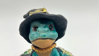 Witch Frog sculpted from polymer clay [upl. by Akyeluz]