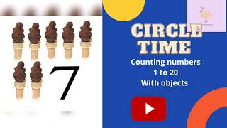 Circle time  Number counting with objects 1 to 20Kindergarten PreschoolersPreschoolPrePrimary [upl. by Ahsekan685]