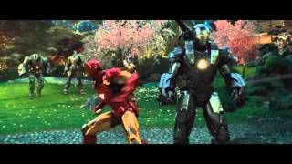 Iron Man and War Machine vs Hammer Drones  Iron Man 2 [upl. by Yaker]