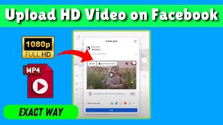 How to upload HD video on Facebook from PC 2024 [upl. by Zusman]