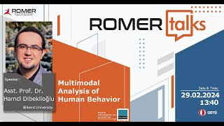 ROMER Talks  Hamdi Dibeklioğlu [upl. by Piselli]