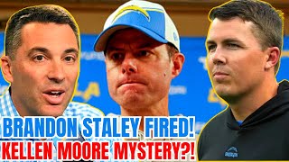 CHARGERS FIRE BRANDON STALEY Tom Telesco CANNED NOBODY KNOWS about KELLEN MOORE NOT INTERIM NFL [upl. by Essilevi353]