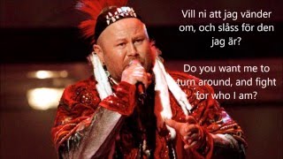 Roger PontareNär vindarna viskar mitt namn Eurovision 2000 Sweden ENGLISH TRANSLATION [upl. by Siravat]