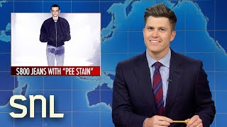 Weekend Update Tom Brady Regrets Roast 800 PeeStained Jeans  SNL [upl. by Munshi]