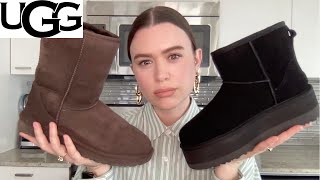 UGG Classic Mini Platform Boot vs Classic Short II BootSizing and Fit Guide 20232024 [upl. by Nonez621]