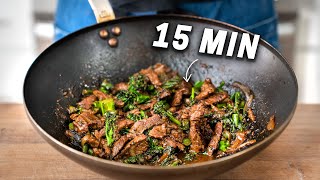 TAKEOUT BEEF amp BROCCOLI IN 15 MINUTES [upl. by Ailssa846]