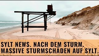 Sylt News Sturmschäden an der Buhne 16 Kampen auf Sylt [upl. by Clotilde926]