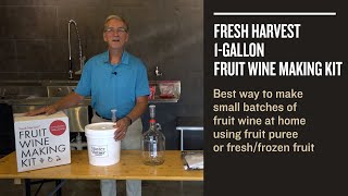 Fresh Harvest 1Gallon Fruit Wine Making Kit [upl. by Noelopan404]