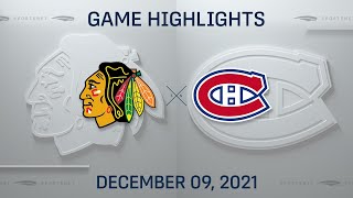 NHL Highlights  Blackhawks vs Canadiens  Dec 9 2021 [upl. by Baiss646]