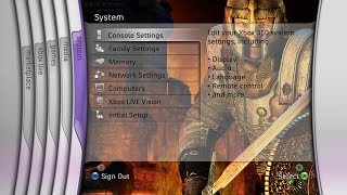 Oblivion Xbox 360 Blades Dashboard Theme [upl. by Joannes101]