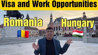 Hungary or Romania comparison which is better for Work  PR  chandrashekhervisa hungaryvisa [upl. by Submuloc]