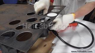 SKP15 hydraulic hole puncher hole digger max 2quot metal sheet puncher [upl. by Hsekin]