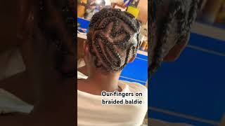 Style inspiration Beautiful braided baldie style youtube hairstylehorts hair my braidhair [upl. by Roma115]