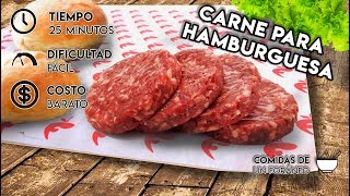 Cómo preparar Carne para Hamburguesas  Paso a paso [upl. by Otto]