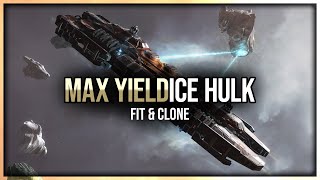 Eve Online  Max Yield Ice Hulk  Fit amp Clone [upl. by Wailoo903]