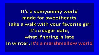 Darlene Love  Marshmallow World karaoke [upl. by Fern]