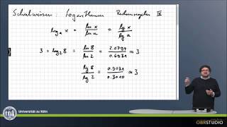 0035 Logarithmen Rechenregeln IV [upl. by Anilejna]
