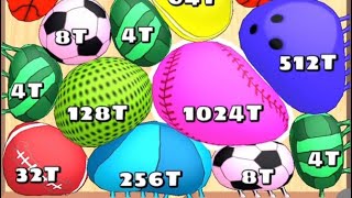 Blob Merge 3d Gameplay Satisfying 2048  Merge Game  82 [upl. by Oivatco9]