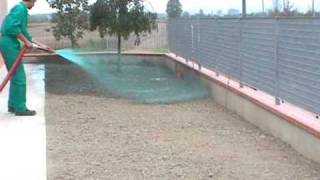 HYDROSEEDING ON GARDENS IDROSEMINA GIARDINO [upl. by Attej]