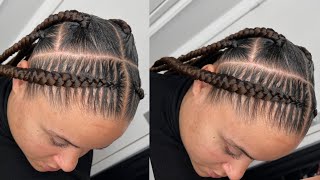 Comment je fais les CORNROWS  nattes collées  coiffure africaine [upl. by Neona]