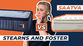 Stearns amp Foster Vs Saatva Mattress  Which Luxury Bed Is Best [upl. by Eylrac]